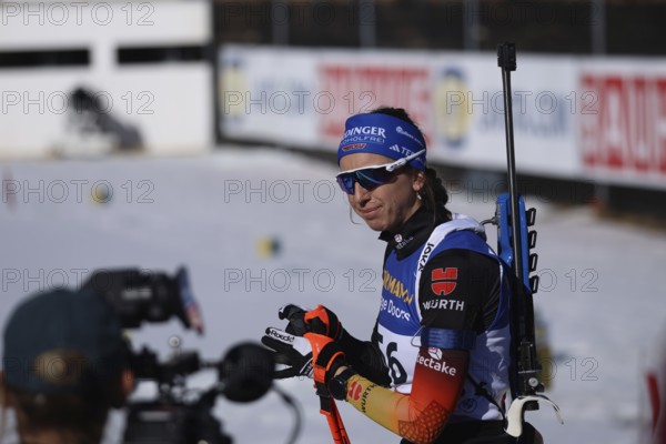 Served: Franziska Preuß (SC Haag) at the IBU Biathlon World Championships Lenzerheide 2025,