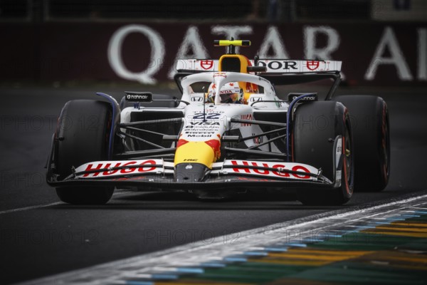 Yuki Tsunoda of Japan drives the Visa Cash App Racing Bulls F1 Team VCARB 02 during qualifying in