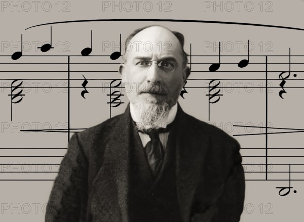 Erik Satie, 1866 – 1925, a French composer and pianist, notesheet for Gymnopédie No. 1, digitally