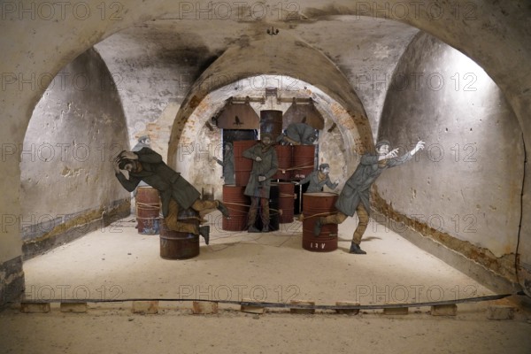 MAUSA VAUBAN, Museum of Urban Art and Street Art, Neuf-Brisach Fortress, France, Europe, sculptures
