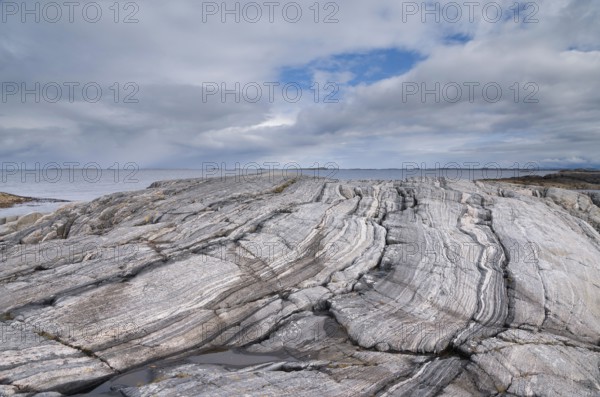 Rock formation on the coast of the Norwegian Sea along the famoust tourist attraction Atlantic