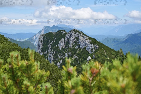 Mountain landscape with Hörndlwand, Ruhpolding, Chiemgau, Chiemgau Alps, Upper Bavaria, Bavaria,