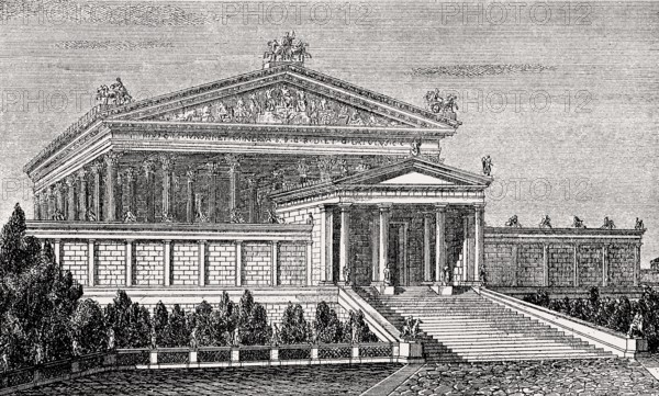 The Temple of Jupiter Optimus Maximus, or Temple of Jupiter Capitolinus, Ancient Rome,