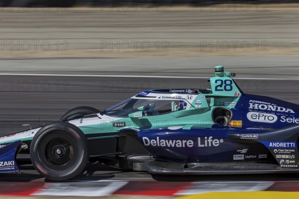 MARCUS ERICSSON (28) of Kumla, Sweden practices for the Firestone Grand Prix of Monterey at