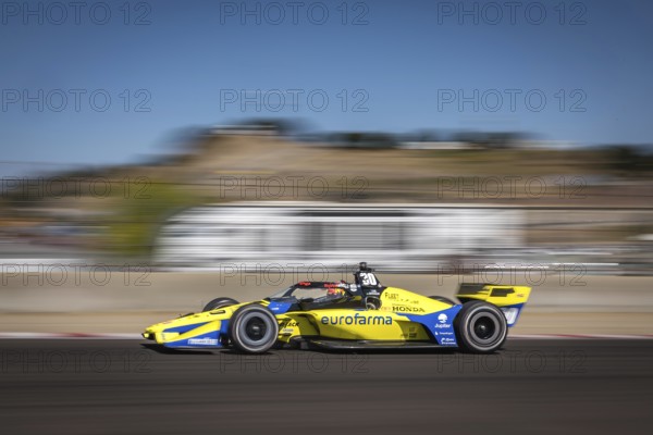 PIETRO FITTIPALDI (30) of Miami, Florida practices for the Firestone Grand Prix of Monterey at