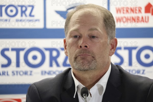 Head Coach / coach Steve Walker (SERC Wild Wings) at the press conference, PK after the game of DEL