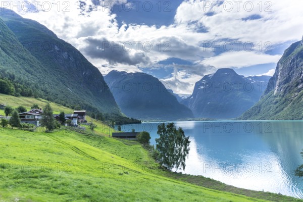 The Kjenndalsbreen is part of the Jostedalsbreen, one of the largest glaciers in Norway, and forms