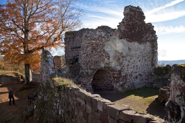 Neustadt Harz Castle Honstein built in the 12th century 1200-1450 extended 1627 destroyed 78341 Tor