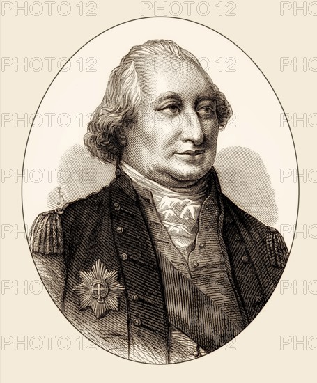 Charles Cornwallis, 1st Marquess Cornwallis, Knight of the Garter, 1738-1805, British General in