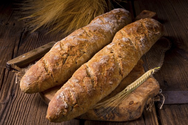 Homemade baguettes