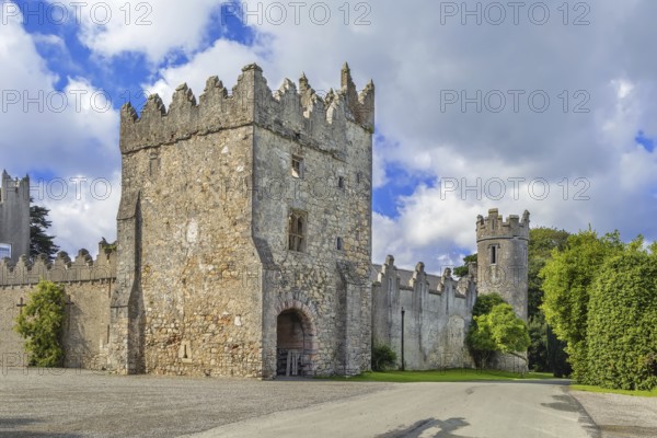 Howth Castle has its origins in medieval times, Ireland, Europe