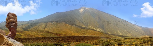 Teide National Park Roques de Garcia panoramic in Tenerife at Canary Islands photo mount