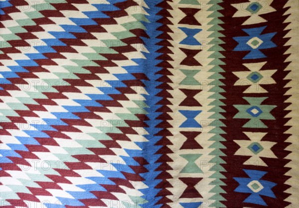 Chiprovtsi Carpets (rugs). Traditional colorful carpets from Chiprovtsi region in Bulgaria.