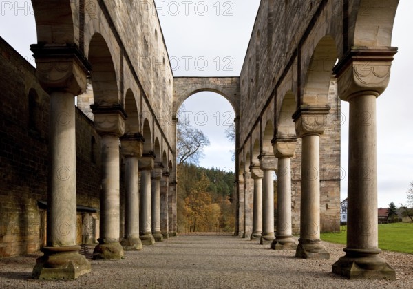 Paulinzella, monastery ruins. Main construction period 1105-24 since 16-17th century Ruin nave