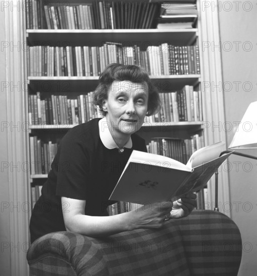 Astrid Lindgren. Swedish author of childrens books, songs and novels. Born 14 november 1907 - 28
