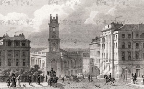 St Stephen's Church, St Vincent Street, Edinburgh, Scotland, 19th century, from Modern Athens by Th