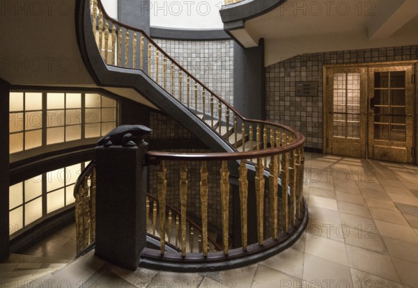 Hamburg, Kontorhaus MESSBERGHOF, built 1922-1924 by Hans and Oskar Gerson, penultimate floor of the