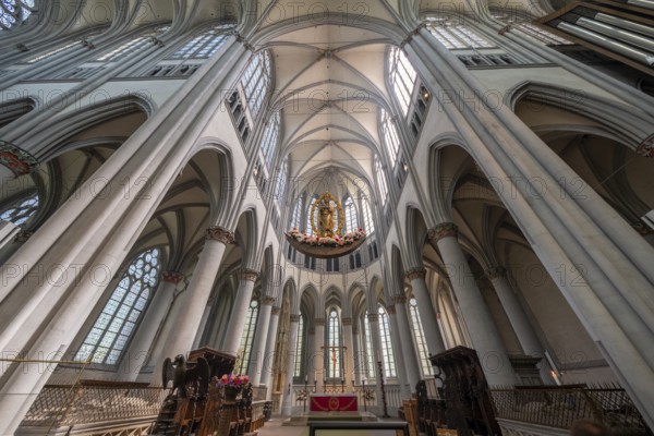 Altenberg Cathedral (also known as Bergischer Dom), interior view with grisaille windows in the