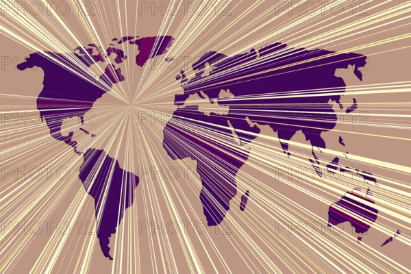 World map design. Earth with continents. Map of europe and america, Asia and Australia. Flat Earth