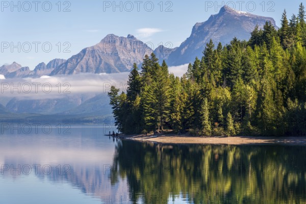 LAKE MCDONALD, MONTANA/USA - SEPTEMBER 20 : View of Lake McDonald in Montana on September 20, 2013.