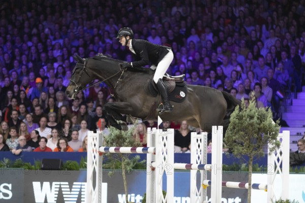 Michael Duffy of Ireland competes in 1.60m FEI Jumping World Cup at Jumping Amsterdam in Amsterdam,