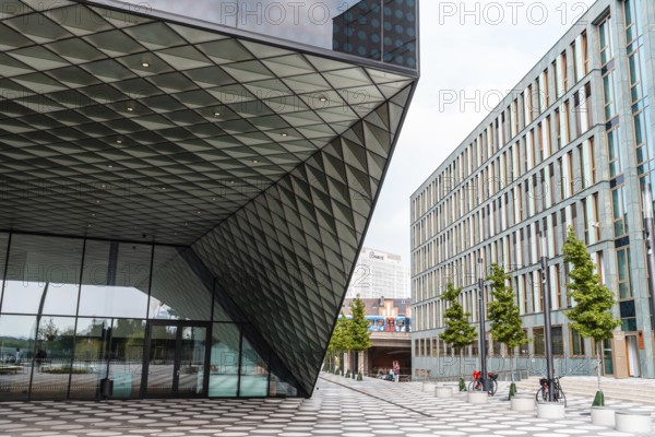 Berlin, Germany, July 30, 2019: Exterior view of Futurium. It is a building for exhibitions and