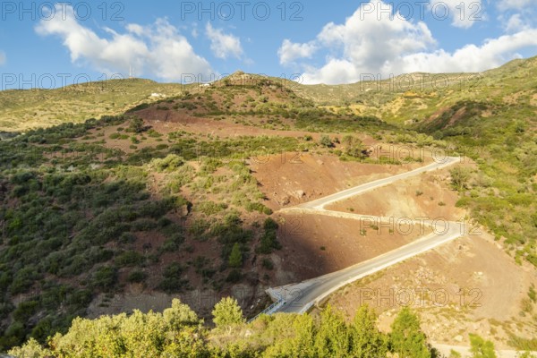 Beautiful View while hiking to Jebel Khmes, Morocco - The Highest peak in Talassemtane National