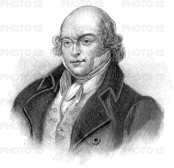 Pierre-Jean de Béranger, 1780 - 1857, a prolific French poet and chansonnier, Pierre-Jean de