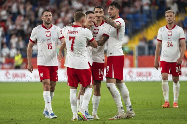 CHORZOW, POLAND - JUNE 6, 2025: Friendly match Poland - Moldova. Joy after scoring goal Bartosz