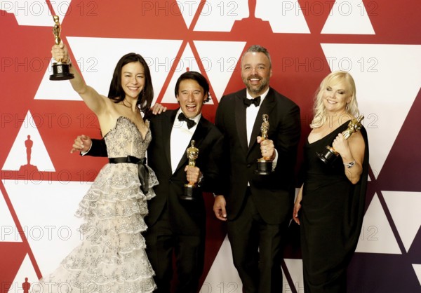 Elizabeth Chai Vasarhelyi, Jimmy Chin, Evan Hayes and Shannon Dill at the 91st Annual Academy