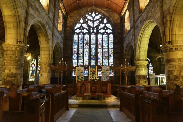 Interior view of St Salvator's Chapel at the University of St Andrews, St Andrews, Fife Region,