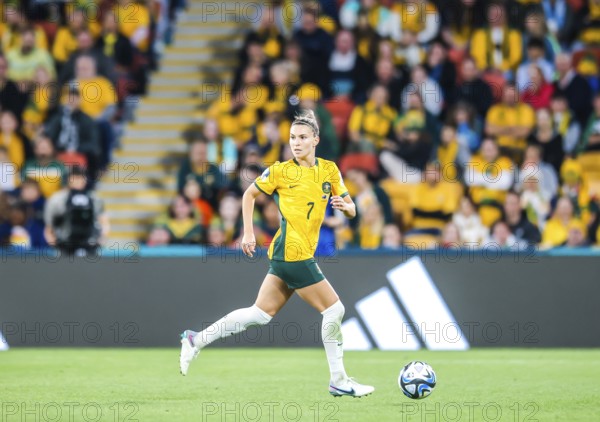 BRISBANE, AUSTRALIA, JULY 27: Steph CATLEY of Australia as Australia plays Nigeria at the FIFA