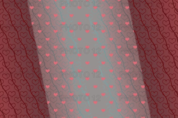 Valentine's Day template with heartsfor banners, inviations, advertisements, cards