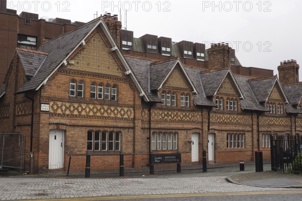 Chester. Cheshire, United Kingdom, 20 March 2024 : Lumley Place, a historic grade 2 listed terrace