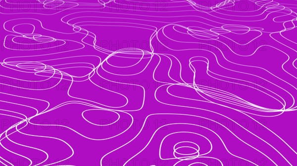 3D Topographic map background concept abstract background. Space Geography Wavy curve lines