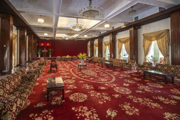 Ho Chi Minh City, Vietnam, 7 March 2023: The Reunification Palace in Ho Chi Minh City Vietnam,