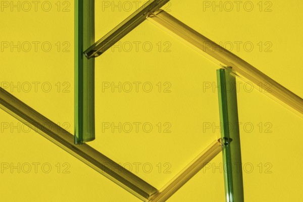 Reusable glass Straws on colorful background Eco-Friendly Drinking Straw Set with cleaning brush