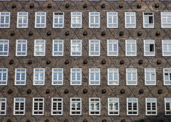 Hamburg, Kontorhaus SPRINKENHOF, built 1927-1930 by Fritz Höger and Hans and Oskar Gerson,