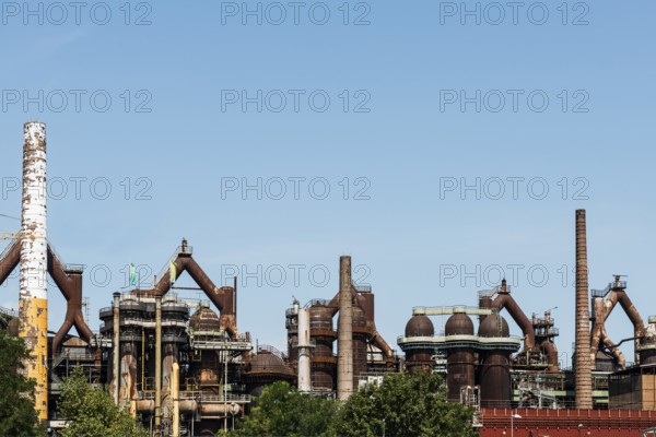 Former steelworks, Völklingen Ironworks, UNESCO World Heritage Site, Völklingen, Saarland, Germany,