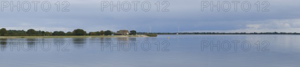 Landscape at the reservoir, Geeste, Emsland, Lower Saxony, Germany, Europe