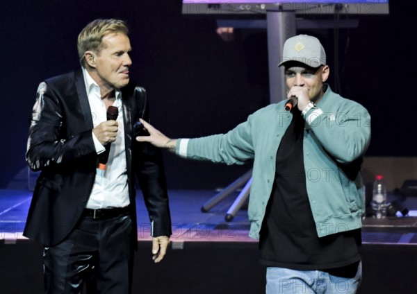 Dieter Bohlen with Pietro Lombardi celebrates his birthday with his fans at a mega concert in the