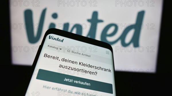 Stuttgart, Germany, 03-17-2024: Mobile phone with website of online secondhand marketplace company