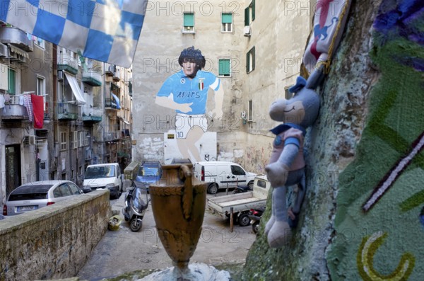 Naples Campania Italy. Made on the occasion of the second Scudetto of Napoli, in the 1990, the