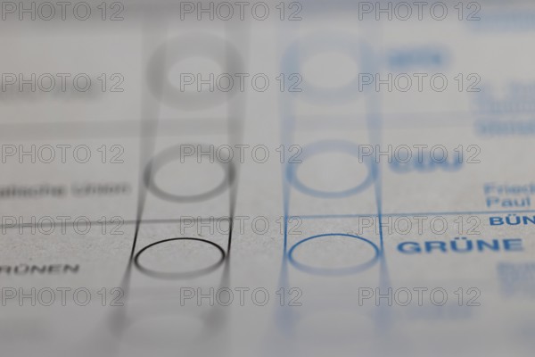 Postal vote, ballot paper for the Bundestag election, Cologne, North Rhine-Westphalia, Germany,