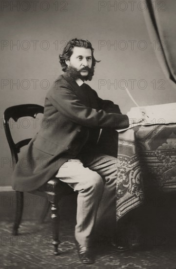 Johann Baptist Strauss II, 1825 – 1899, Austrian composer and violinist, 1879, digitally edited
