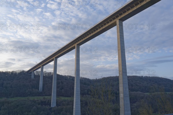 Kochertal bridge, motorway bridge, bridge pier, bridge, motorway, A6, Braunsbach-Geislingen,