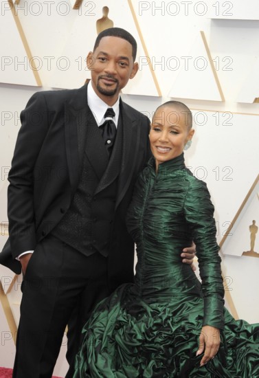 Will Smith and Jada Pinkett Smith at the 94th Annual Academy Awards held at the Dolby Theatre in