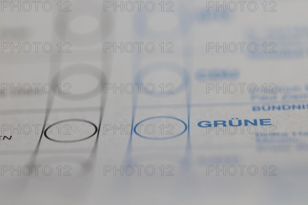 Postal vote, ballot paper for the Bundestag election, Cologne, North Rhine-Westphalia, Germany,