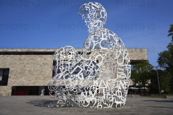 Body of Knowledge, sculpture by Jaume Plensa, Theodor W. Adorno-Platz, Westend Campus, Goethe