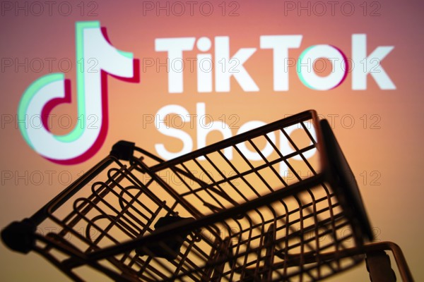 April 5, 2024, Brazil. In this photo illustration, the TikTok Shop logo seen displayed on a